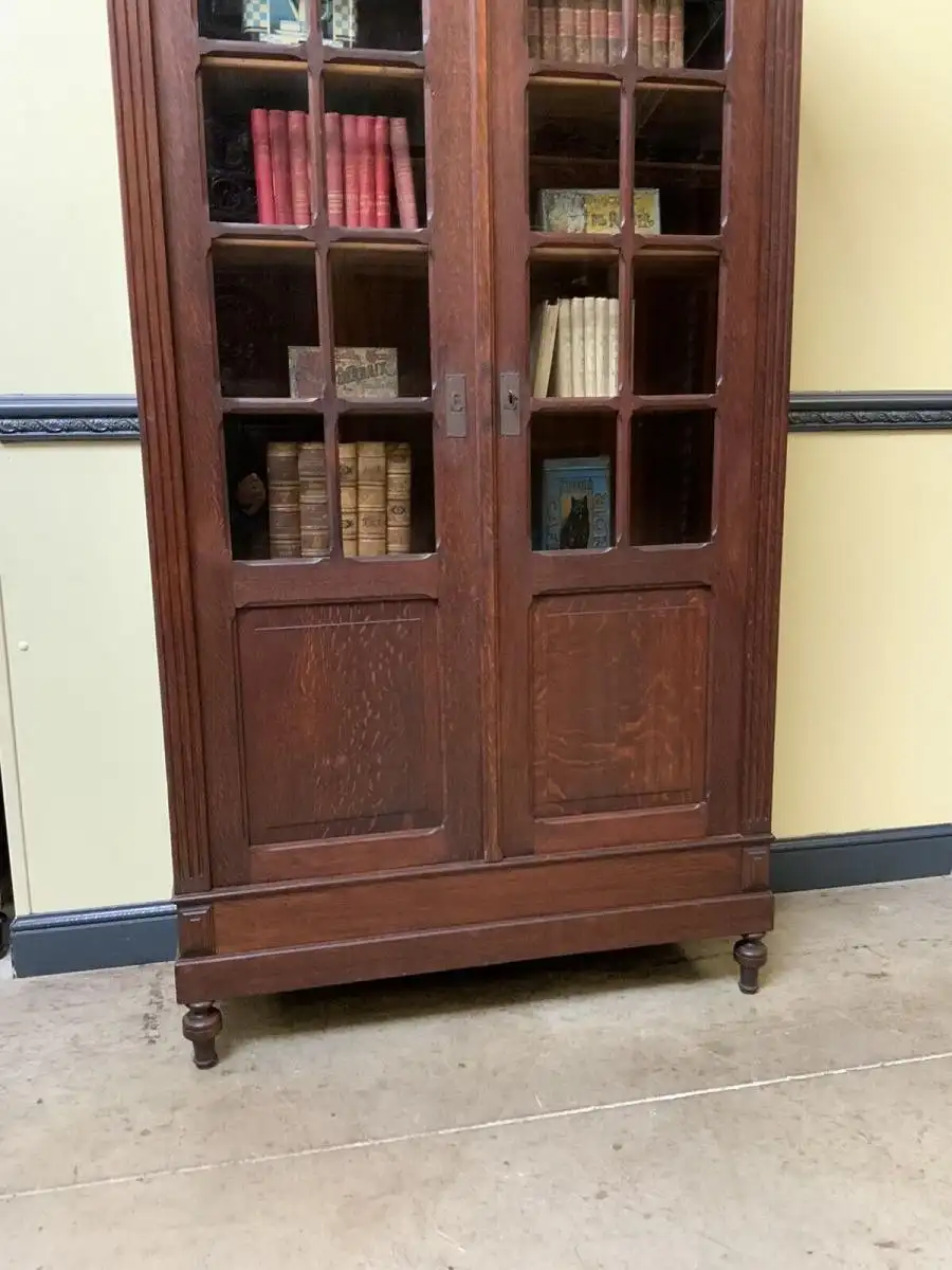 Antik - Bücherschrank, Vitrine, Jugendstil - Traumhaft - Lieferung möglich! 8