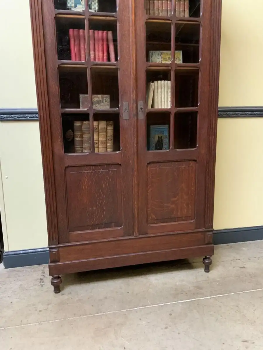 Antik - Bücherschrank, Vitrine, Jugendstil - Traumhaft - Lieferung möglich! 9