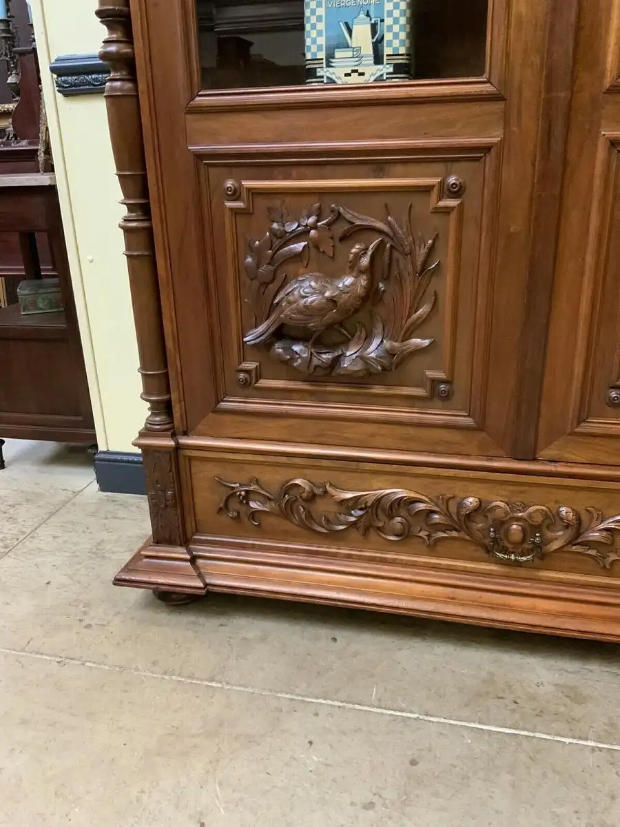Antik - Bücherschrank, Vitrine, Jagd Schrank - Gründerzeit - Lieferung möglich! 12