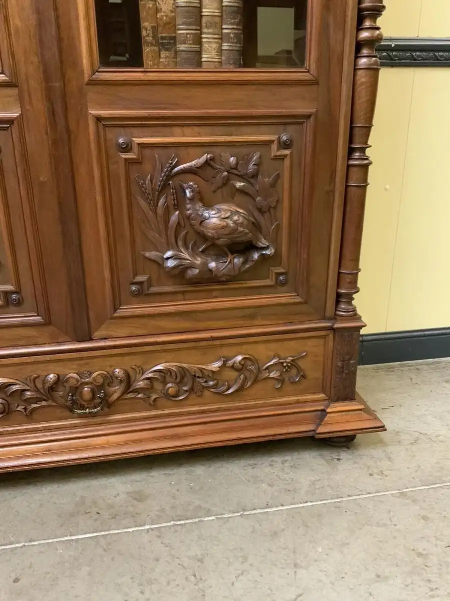 Antik - Bücherschrank, Vitrine, Jagd Schrank - Gründerzeit - Lieferung möglich! 13
