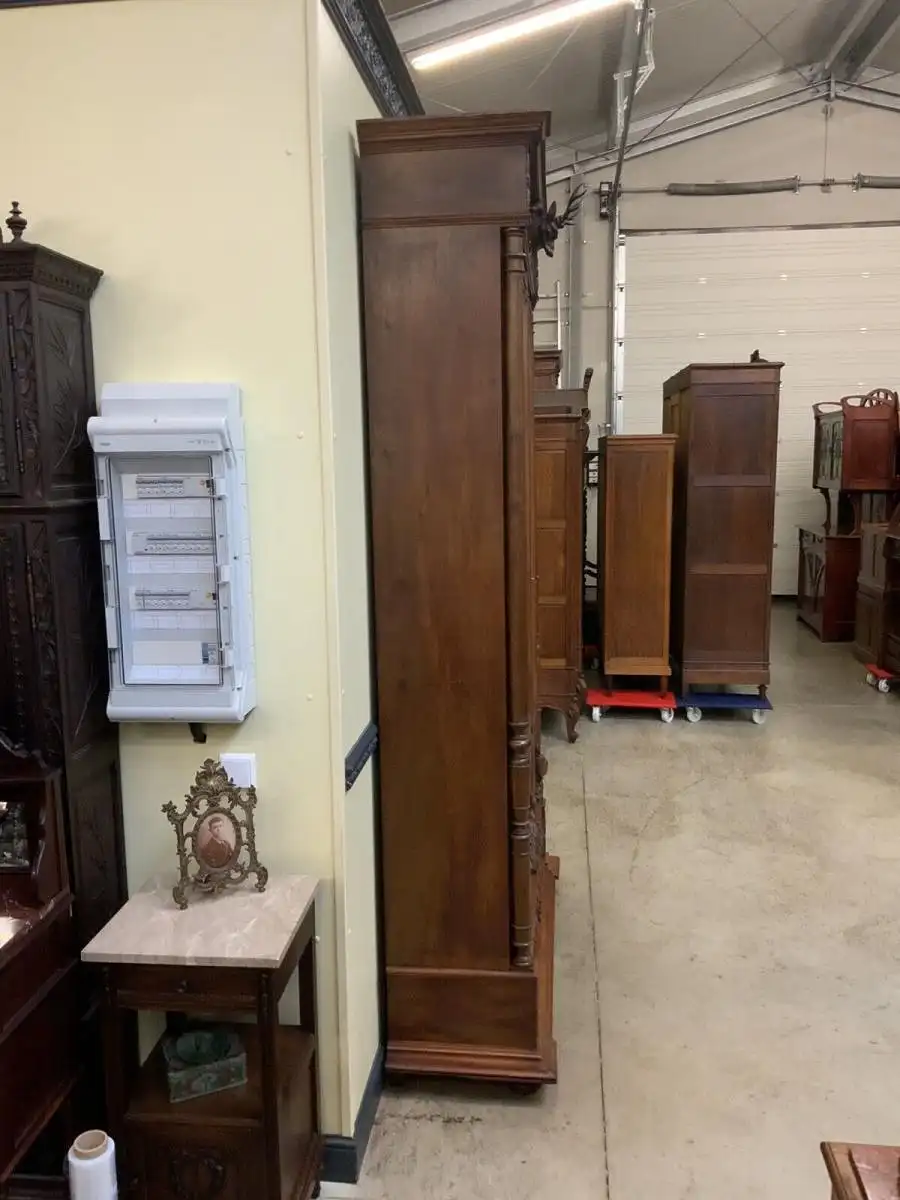 Antik - Bücherschrank, Vitrine, Jagd Schrank - Gründerzeit - Lieferung möglich! 5