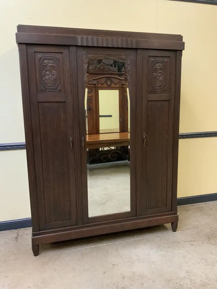 Antike - Kleiderschrank, Garderobenschrank - Art Deco -  Lieferung möglich! 1