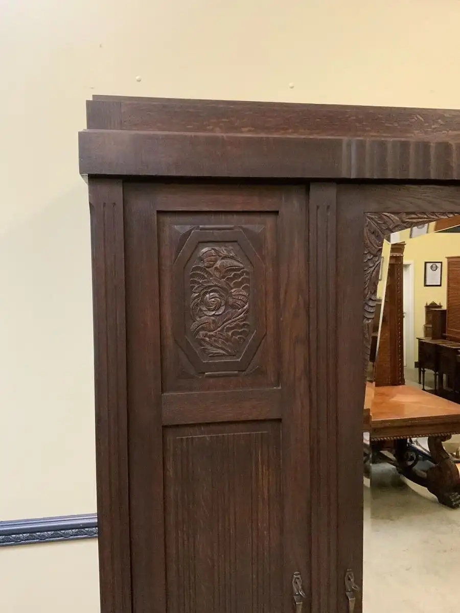 Antike - Kleiderschrank, Garderobenschrank - Art Deco -  Lieferung möglich! 11