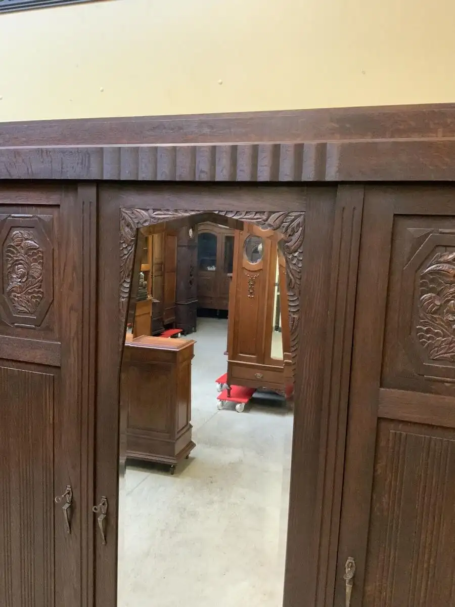 Antike - Kleiderschrank, Garderobenschrank - Art Deco -  Lieferung möglich! 13