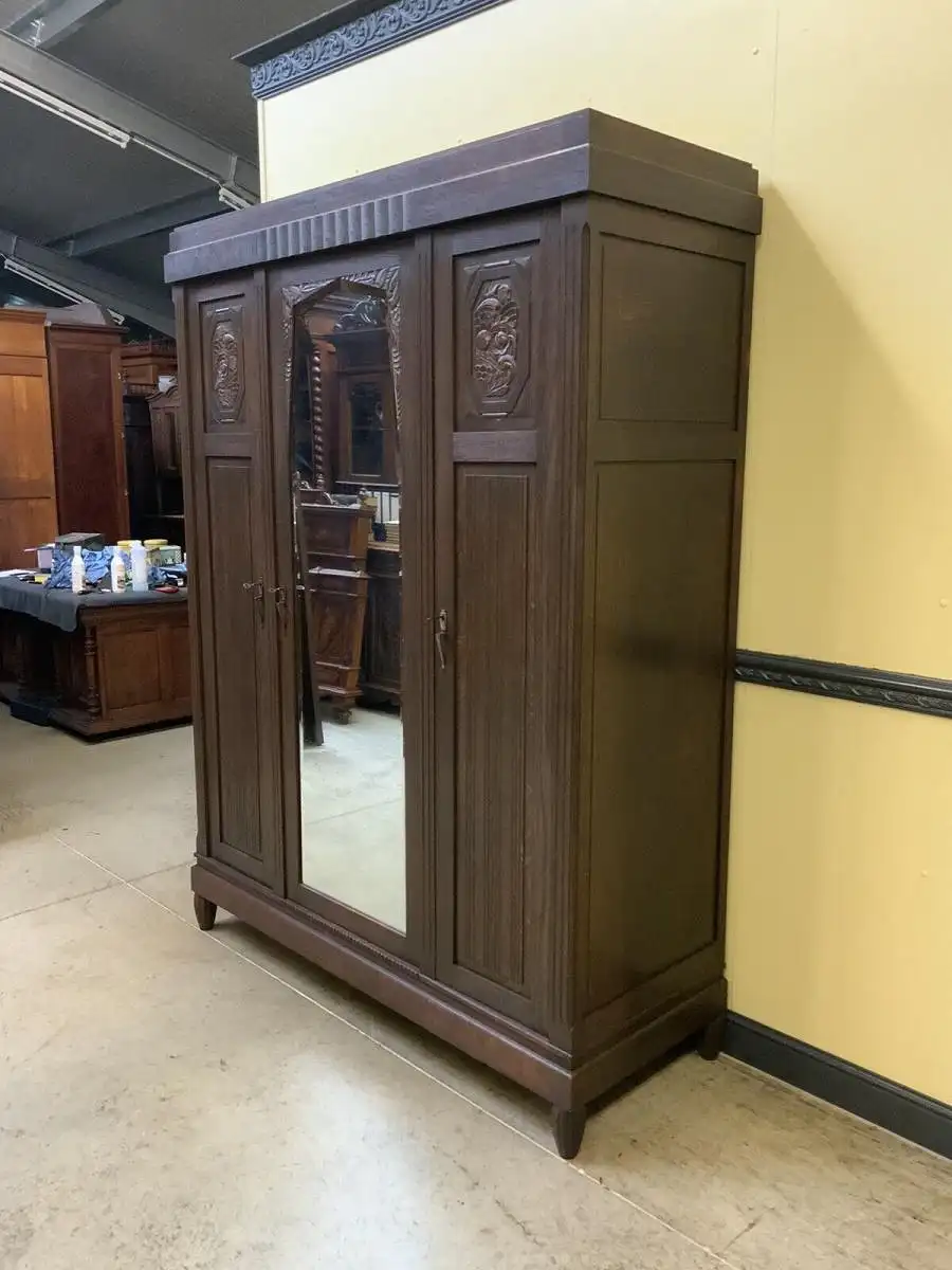 Antike - Kleiderschrank, Garderobenschrank - Art Deco -  Lieferung möglich! 3