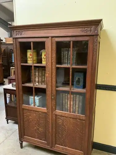 Antik - Bücherschrank, Vitrine, Jugendstil - Traumhaft - Lieferung möglich!