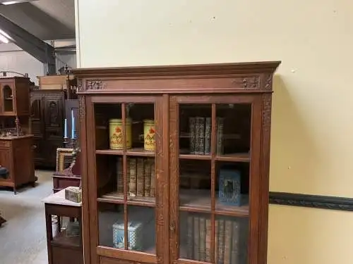 Antik - Bücherschrank, Vitrine, Jugendstil - Traumhaft - Lieferung möglich!