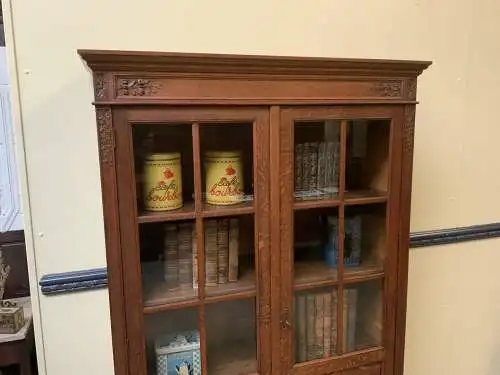 Antik - Bücherschrank, Vitrine, Jugendstil - Traumhaft - Lieferung möglich!