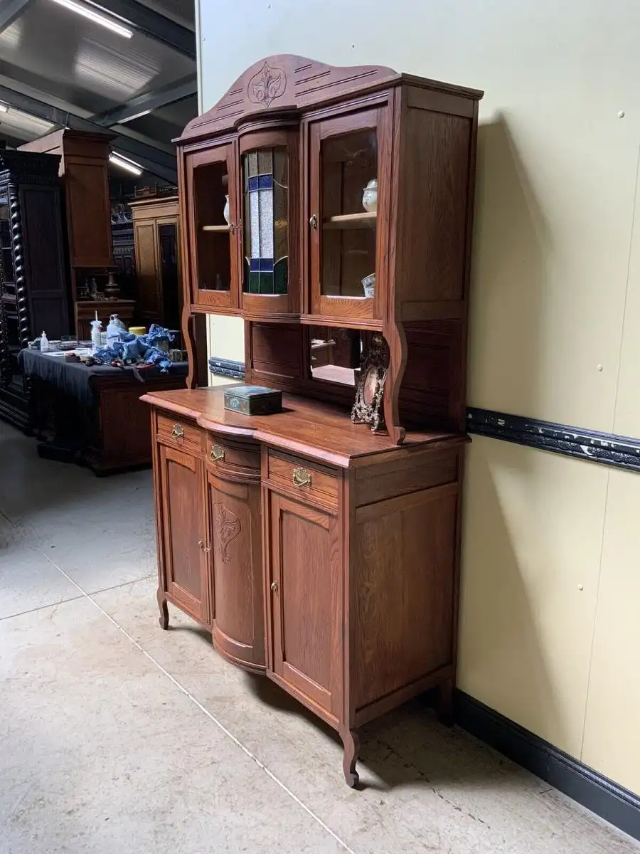 Antikes Jugendstil Buffet, Traumhaft - Lieferung möglich!   3