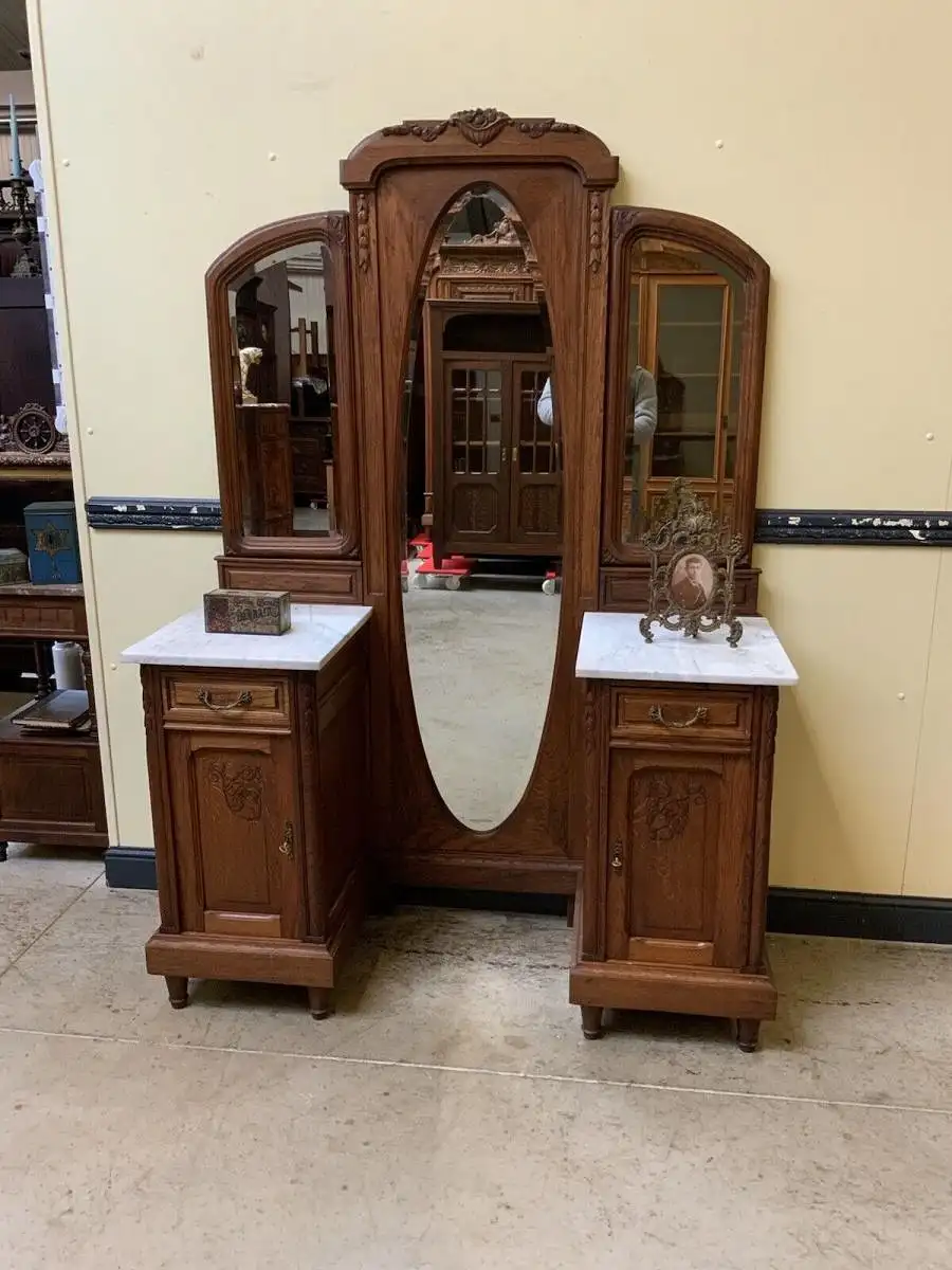 Antik - Kommode, Spiegel, Jugendstil  - Traumhaft schön - Lieferung möglich! 1