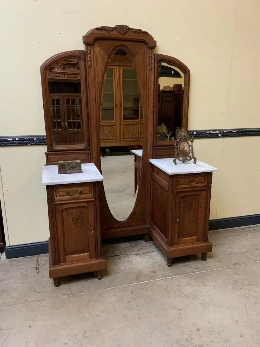 Antik - Kommode, Spiegel, Jugendstil  - Traumhaft schön - Lieferung möglich! 2