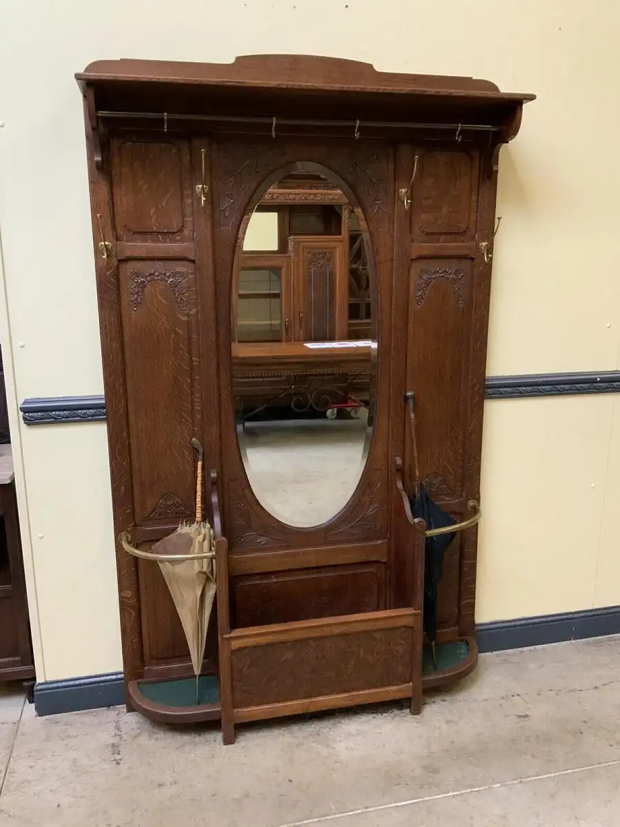 Antike Jugendstil Garderobe - traumhaft schön - Lieferung möglich! 1