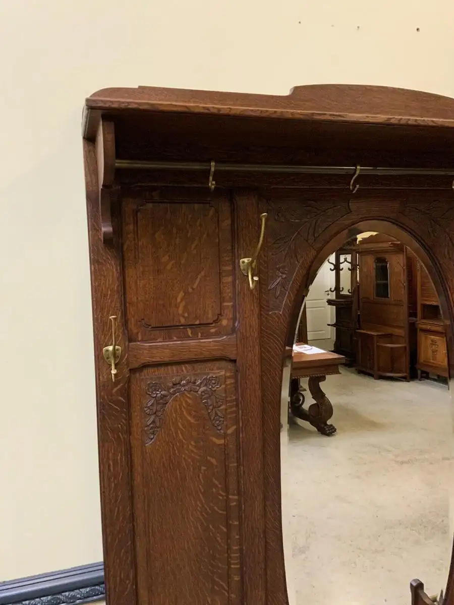 Antike Jugendstil Garderobe - traumhaft schön - Lieferung möglich! 11