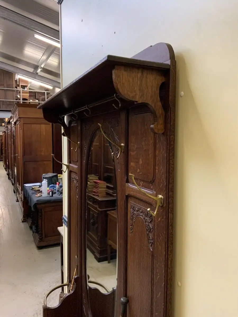 Antike Jugendstil Garderobe - traumhaft schön - Lieferung möglich! 12