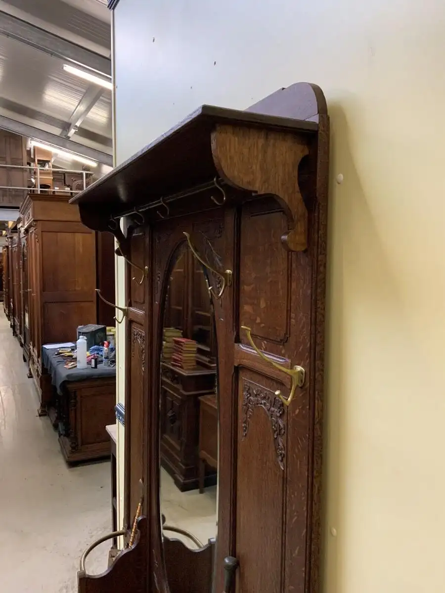 Antike Jugendstil Garderobe - traumhaft schön - Lieferung möglich! 13