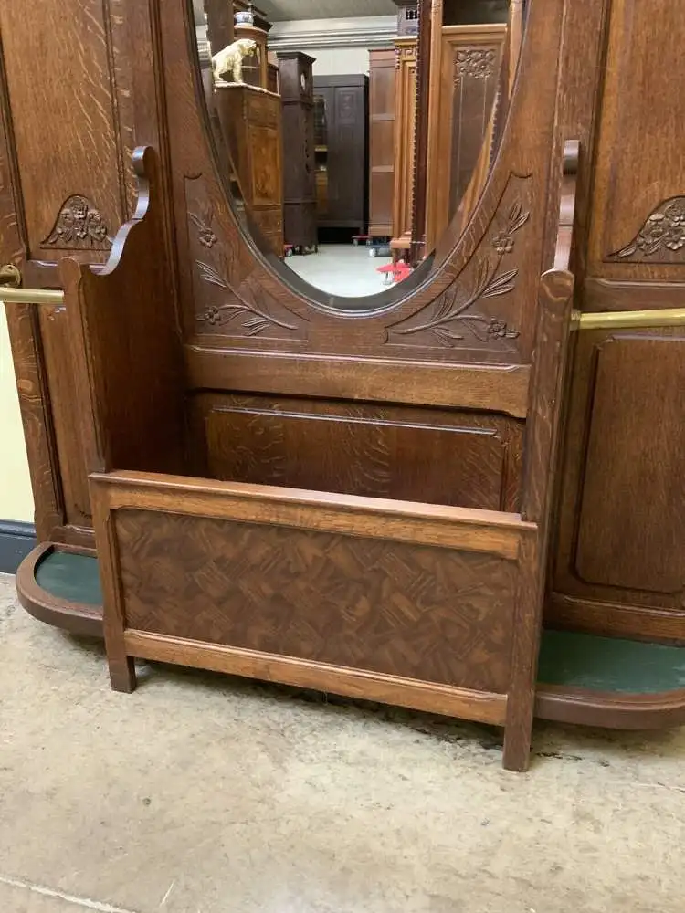 Antike Jugendstil Garderobe - traumhaft schön - Lieferung möglich! 17