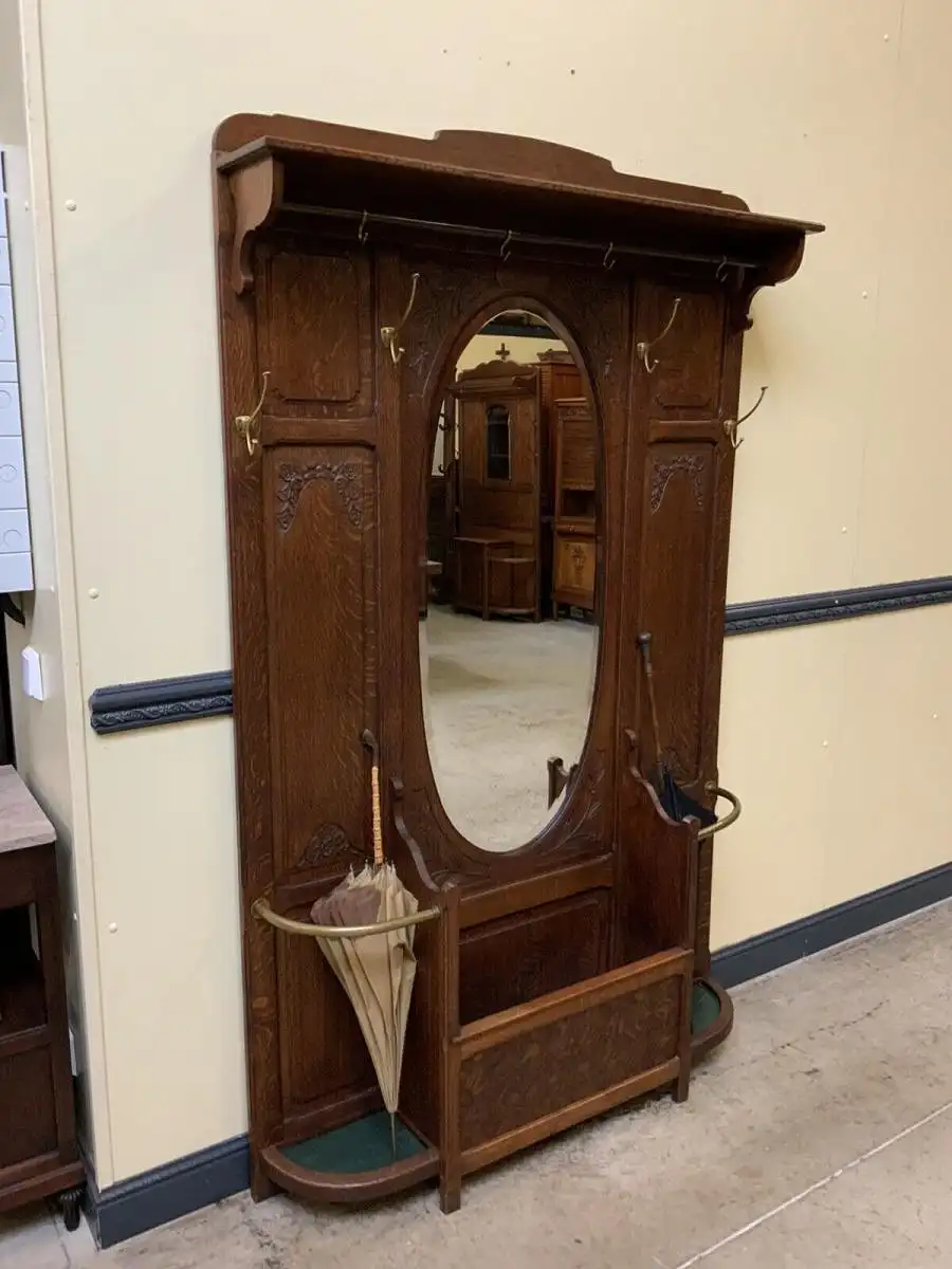 Antike Jugendstil Garderobe - traumhaft schön - Lieferung möglich! 4