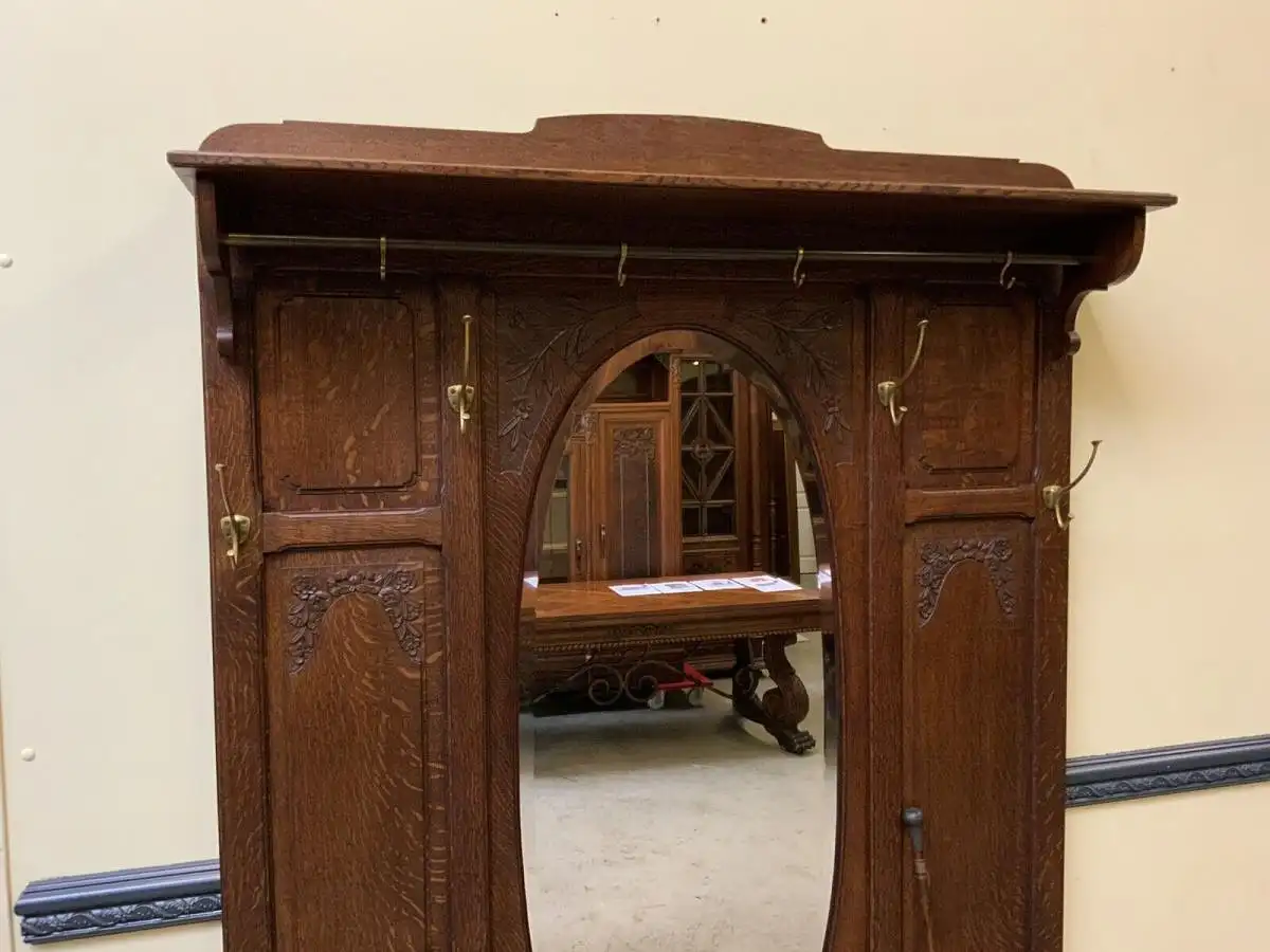 Antike Jugendstil Garderobe - traumhaft schön - Lieferung möglich! 5