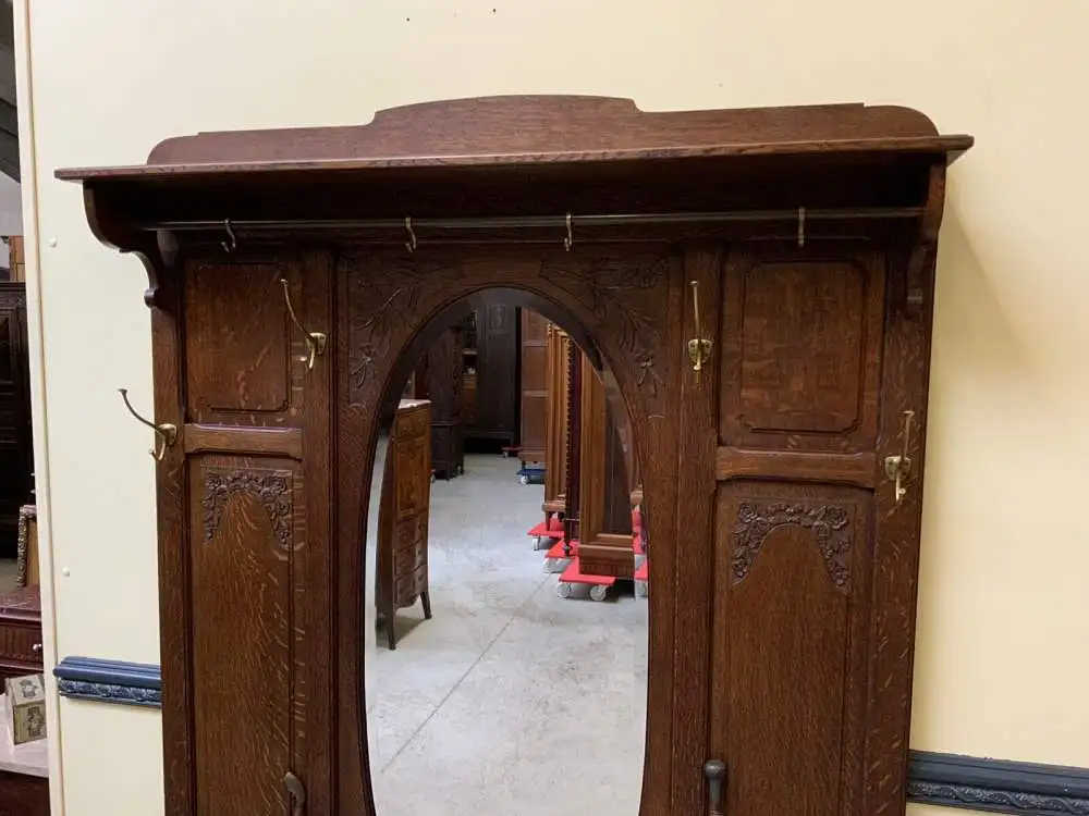 Antike Jugendstil Garderobe - traumhaft schön - Lieferung möglich! 6