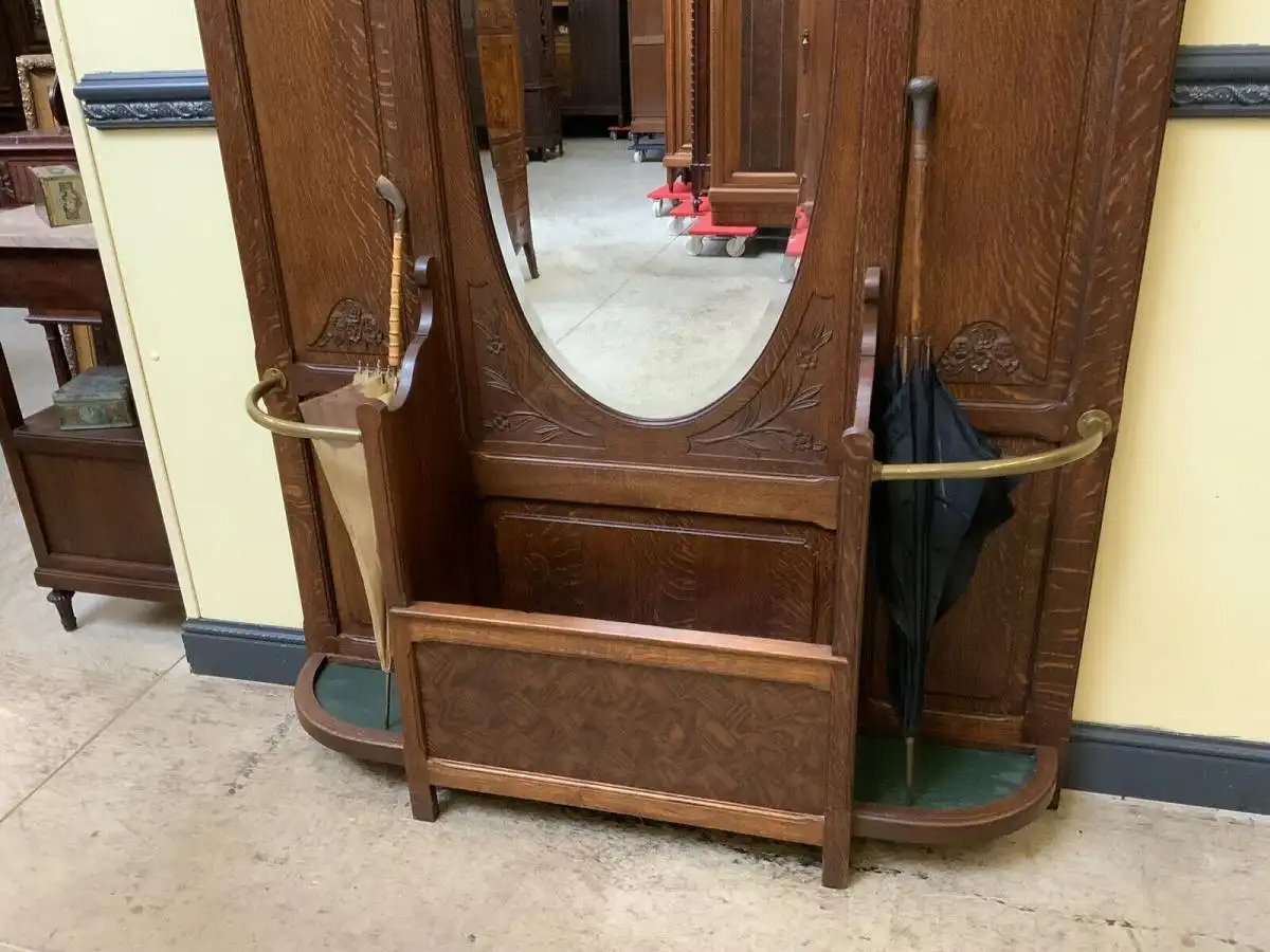 Antike Jugendstil Garderobe - traumhaft schön - Lieferung möglich! 7