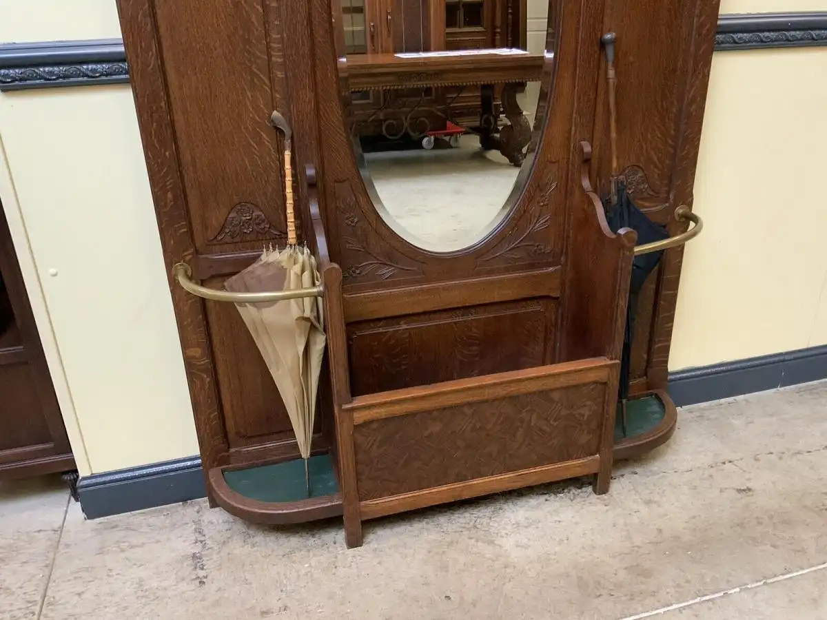 Antike Jugendstil Garderobe - traumhaft schön - Lieferung möglich! 8