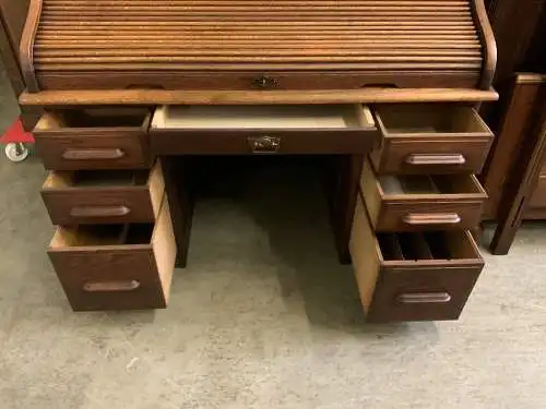 Antik - Imposanter Jugendstil Rolladen Schreibtisch - Lieferung möglich!