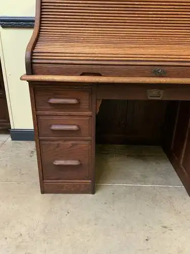 Antik - Imposanter Jugendstil Rolladen Schreibtisch - Lieferung möglich!