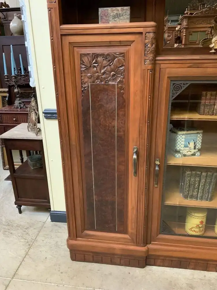 Antik - Buffet, Vitrine, Kredenz, Nußbaum, - Art Deco -  Lieferung möglich! 13