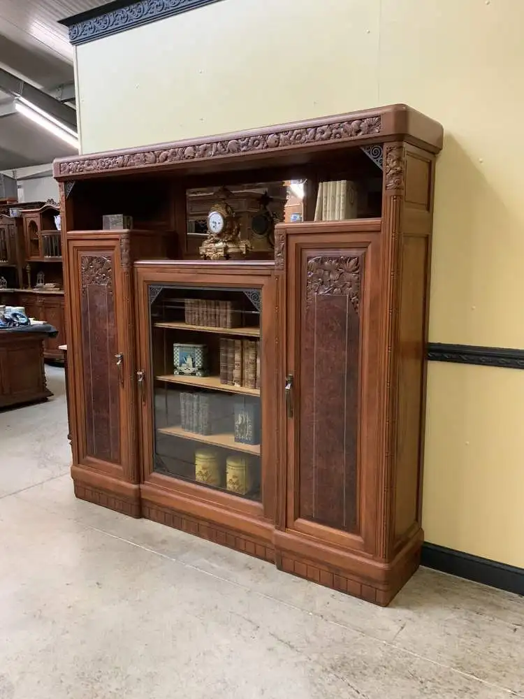 Antik - Buffet, Vitrine, Kredenz, Nußbaum, - Art Deco -  Lieferung möglich! 3