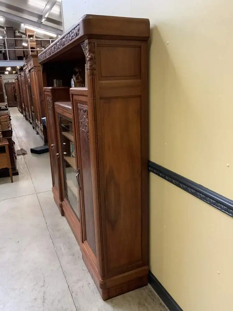 Antik - Buffet, Vitrine, Kredenz, Nußbaum, - Art Deco -  Lieferung möglich! 4