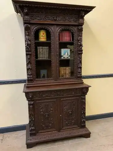 Antik -Neorenaissance Bücherschrank, Vitrine, Buffet, - Lieferung möglich!