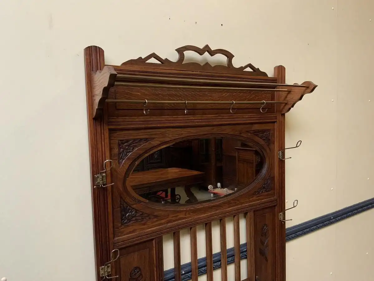 Antik - Garderobe mit Schub, Jugendstil, Historismus - Lieferung möglich! 10