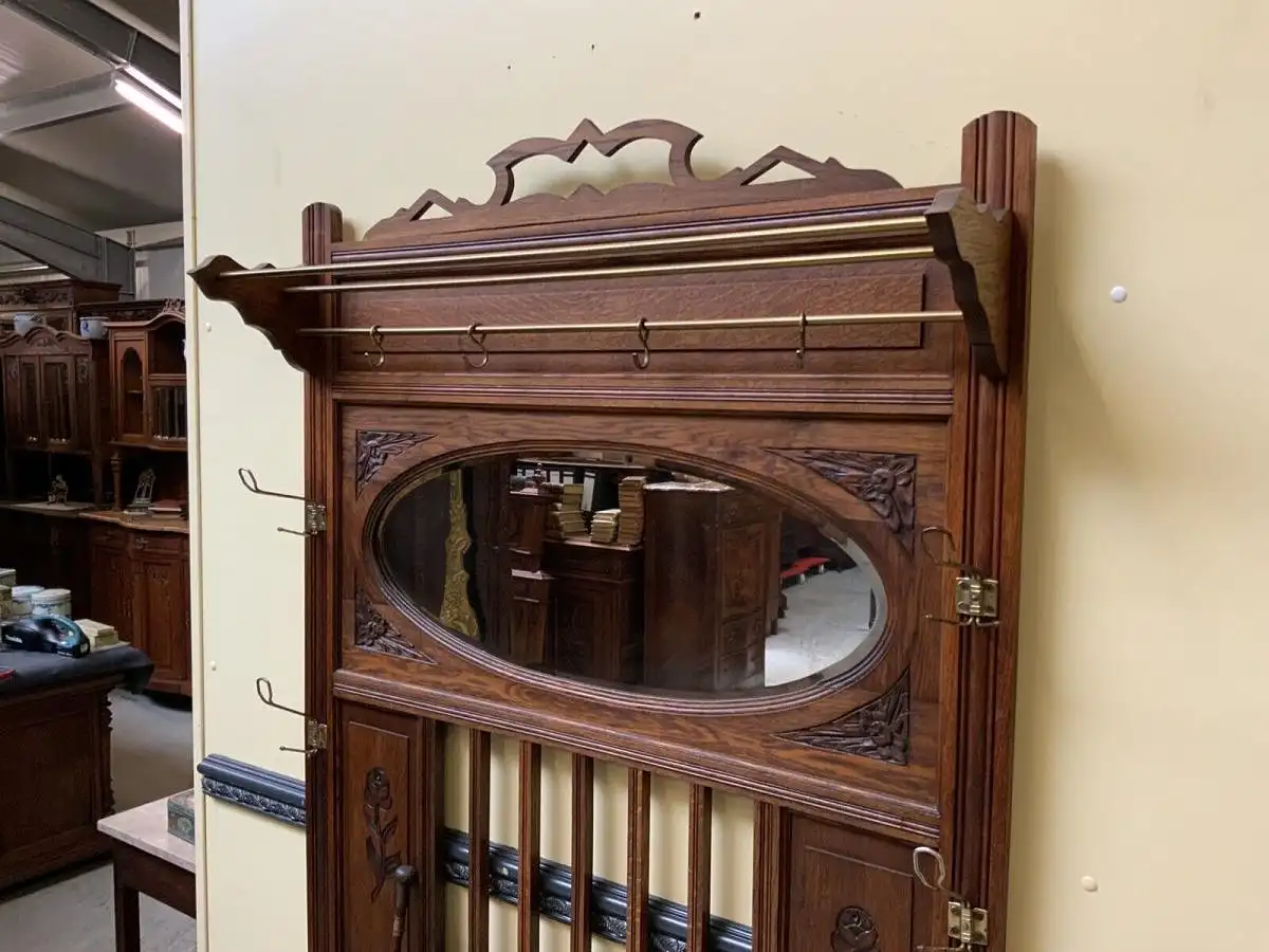 Antik - Garderobe mit Schub, Jugendstil, Historismus - Lieferung möglich! 11