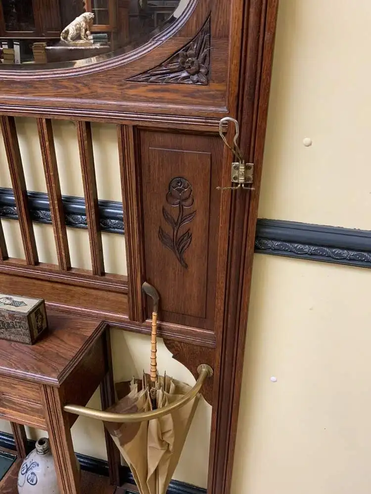 Antik - Garderobe mit Schub, Jugendstil, Historismus - Lieferung möglich! 12