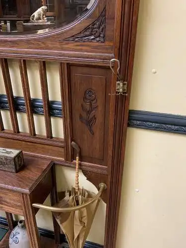 Antik - Garderobe mit Schub, Jugendstil, Historismus - Lieferung möglich!