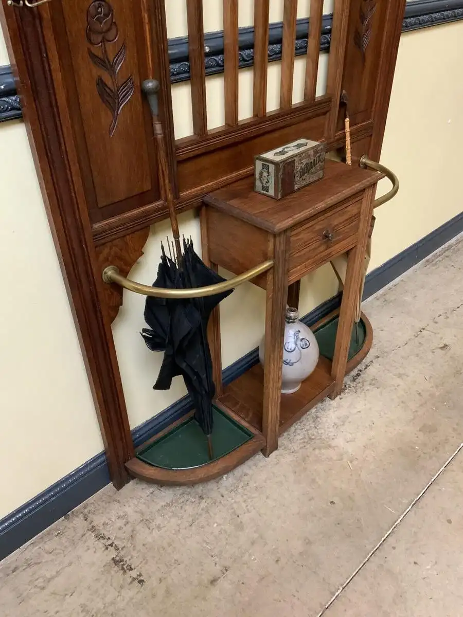 Antik - Garderobe mit Schub, Jugendstil, Historismus - Lieferung möglich! 14