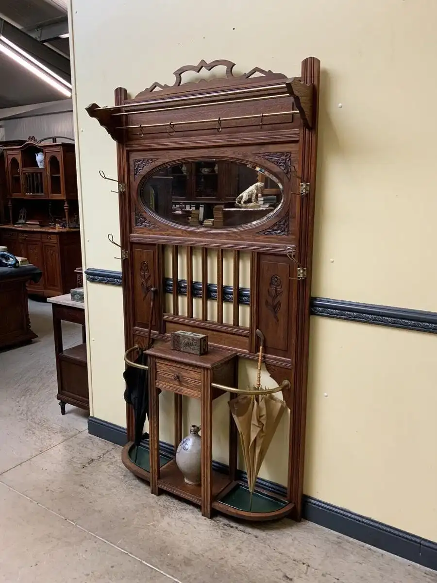 Antik - Garderobe mit Schub, Jugendstil, Historismus - Lieferung möglich! 2