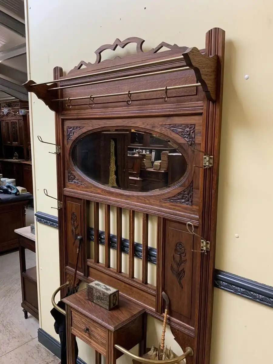 Antik - Garderobe mit Schub, Jugendstil, Historismus - Lieferung möglich! 8