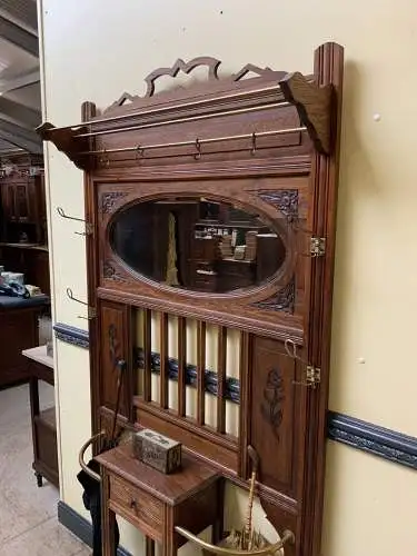 Antik - Garderobe mit Schub, Jugendstil, Historismus - Lieferung möglich!