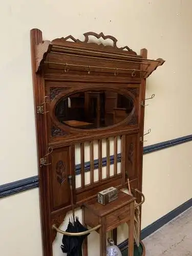 Antik - Garderobe mit Schub, Jugendstil, Historismus - Lieferung möglich!