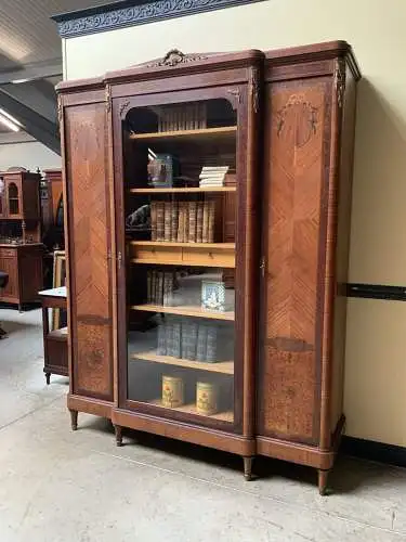 Antiker sensationeller Jugendstil Bücherschrank, Vitrine - Lieferung möglich!