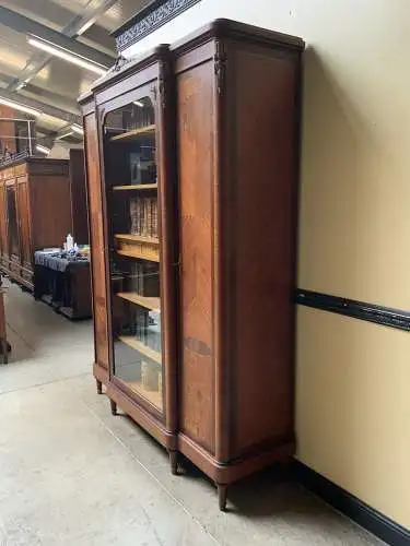 Antiker sensationeller Jugendstil Bücherschrank, Vitrine - Lieferung möglich!