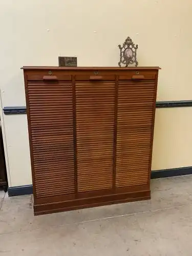 Antiker Art Deco Rolladen Archiv Schrank - Traumhaft - Lieferung möglich!