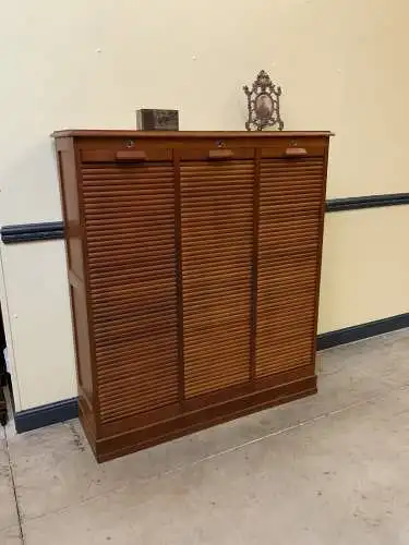 Antiker Art Deco Rolladen Archiv Schrank - Traumhaft - Lieferung möglich!