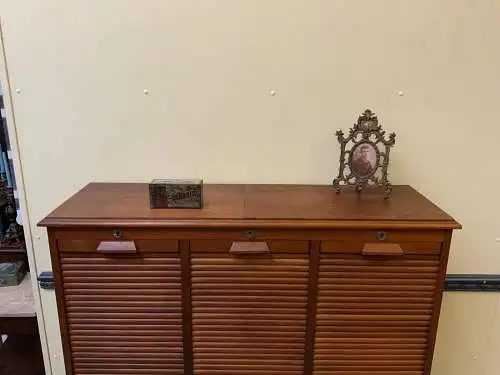 Antiker Art Deco Rolladen Archiv Schrank - Traumhaft - Lieferung möglich!