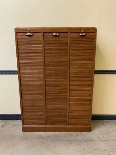 Antiker Art Deco Rolladen Archiv Schrank - Traumhaft - Lieferung möglich!