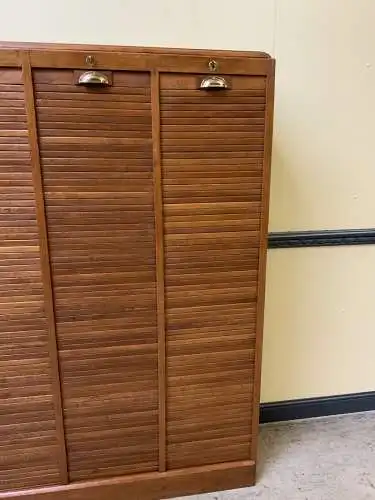 Antiker Art Deco Rolladen Archiv Schrank - Traumhaft - Lieferung möglich!