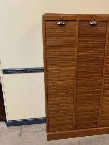 Antiker Art Deco Rolladen Archiv Schrank - Traumhaft - Lieferung möglich!