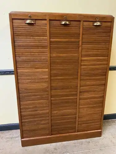 Antiker Art Deco Rolladen Archiv Schrank - Traumhaft - Lieferung möglich!