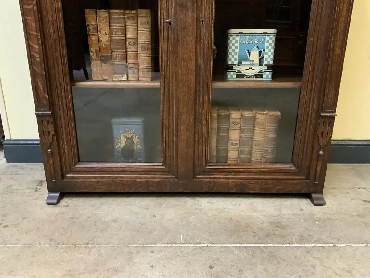 Antik - Vitrine, Bücherschrank,  - 111 cmHistorismus - Lieferung möglich! 10